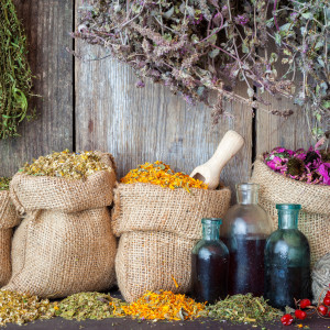Herbs in hessian bags_ENM Marketing